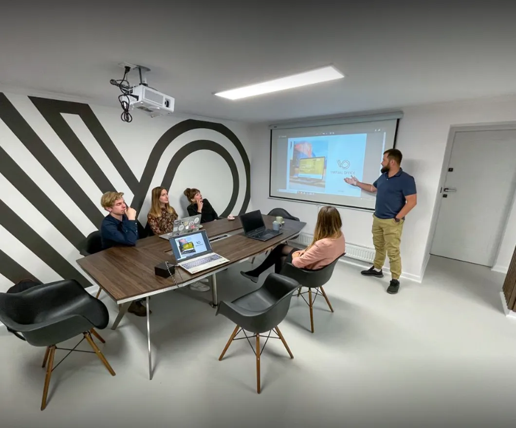 Wnętrze wirtualnego biura VirtOffice